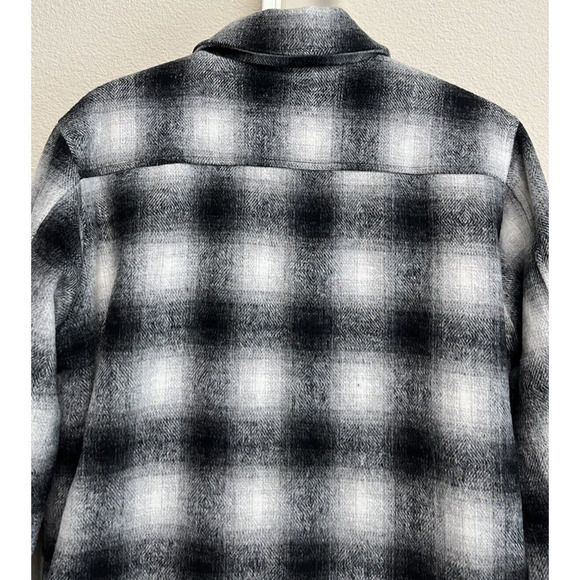 Mod Ref The Andy Jacket Sherpa Lined in Black Plaid Size S w-wool - Picture 11 of 11